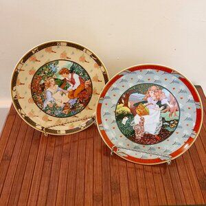 Vintage Heinrich Set of 2 Villeroy & Boch Once Upon A Rhyme Plates Collectable